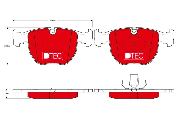 Brake Pad Set, disc brake (GDB1261DTE)