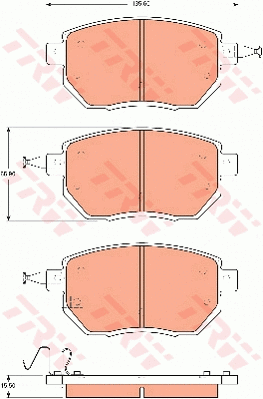 Brake Pad Set, disc brake (GDB7700)