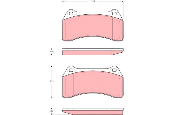 Brake Pad Set, disc brake (GDB1512)