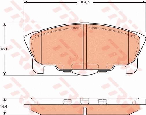 Brake Pad Set, disc brake (GDB7585)