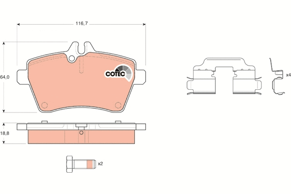 Brake Pad Set, disc brake