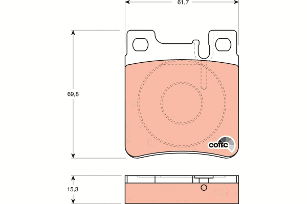 Brake Pad Set, disc brake (GDB1123)