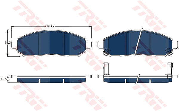 Brake Pad Set, disc brake (GDB3520BTE)