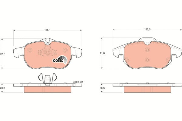 Brake Pad Set, disc brake (GDB1492)