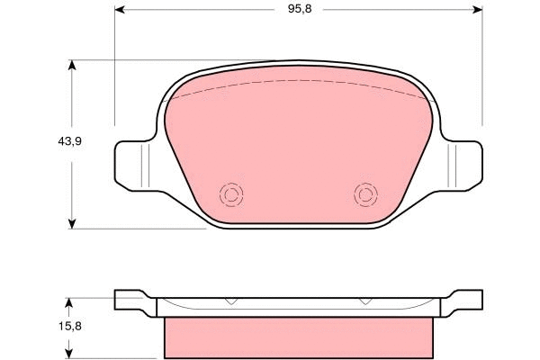Brake Pad Set, disc brake (GDB1520)