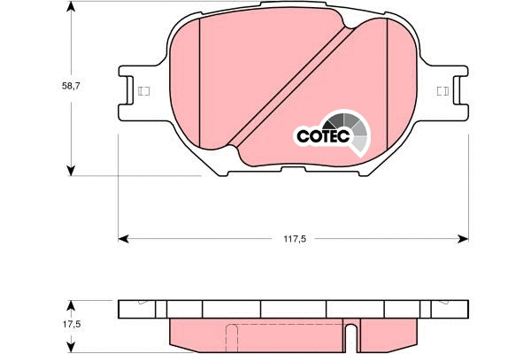 Brake Pad Set, disc brake (GDB3316)