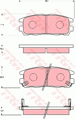 Brake Pad Set, disc brake (GDB7205)