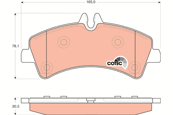 Brake Pad Set, disc brake (GDB1699)