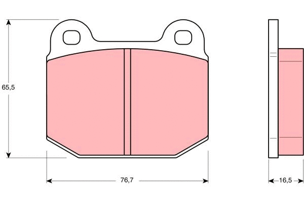 Brake Pad Set, disc brake (GDB611)