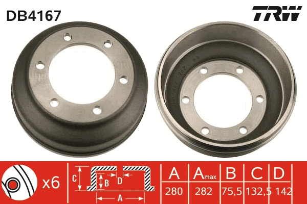 Brake Drum (DB4167)