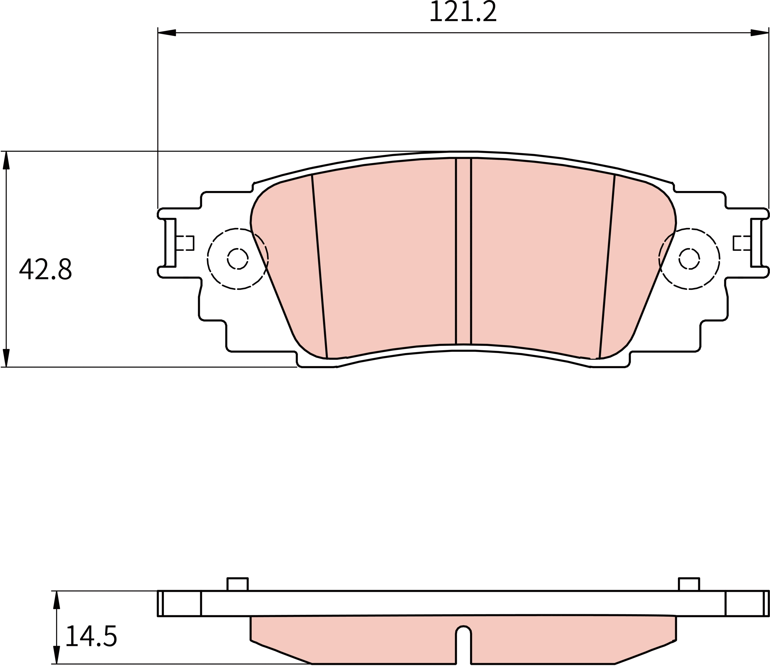 Brake Pad Set, disc brake (GDB8968AT)