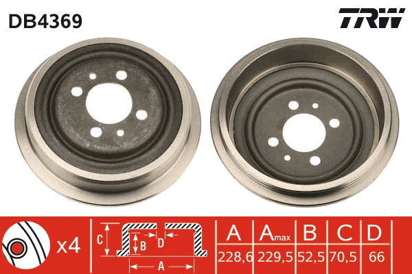 Brake Drum (DB4369)