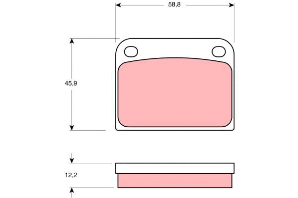 Brake Pad Set, disc brake (GDB594)