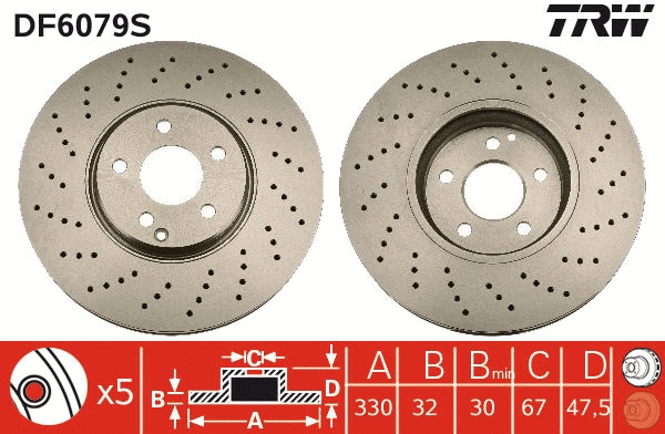 Brake Disc (DF6079S)