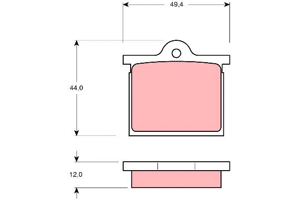Brake Pad Set, disc brake (GDB129)