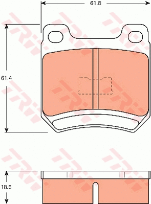 Brake Pad Set, disc brake (GDB7539)