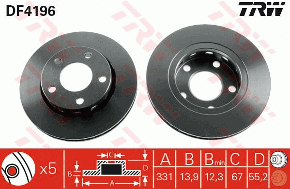 Brake Disc (DF4196)