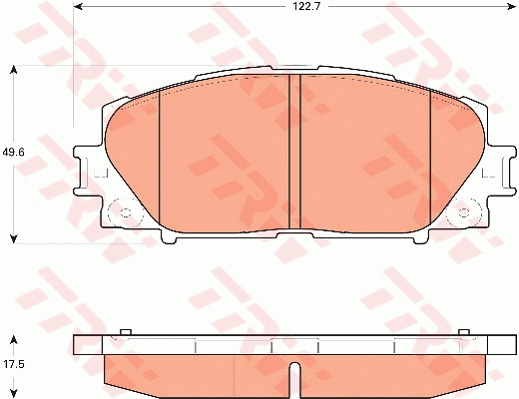 Brake Pad Set, disc brake (GDB7706)