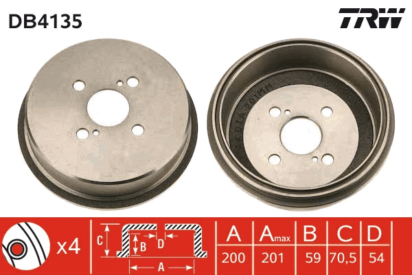 Brake Drum (DB4135)