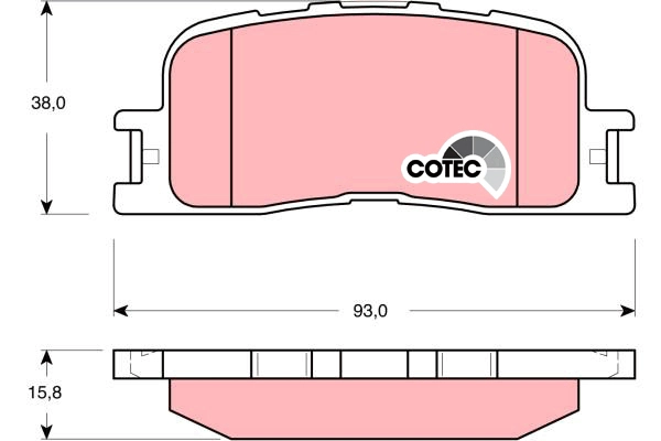 Brake Pad Set, disc brake (GDB3374AT)