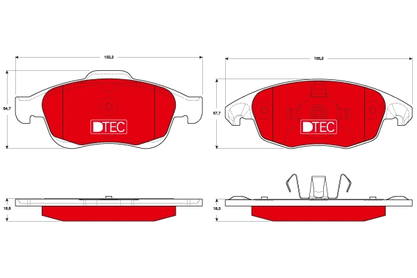 Brake Pad Set, disc brake (GDB1690DTE)