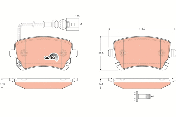 Brake Pad Set, disc brake
