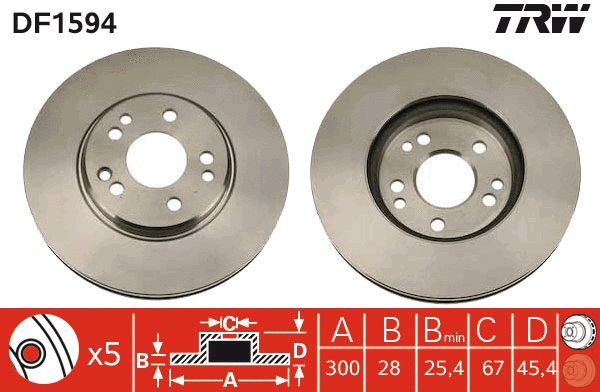 Brake Disc (DF1594)