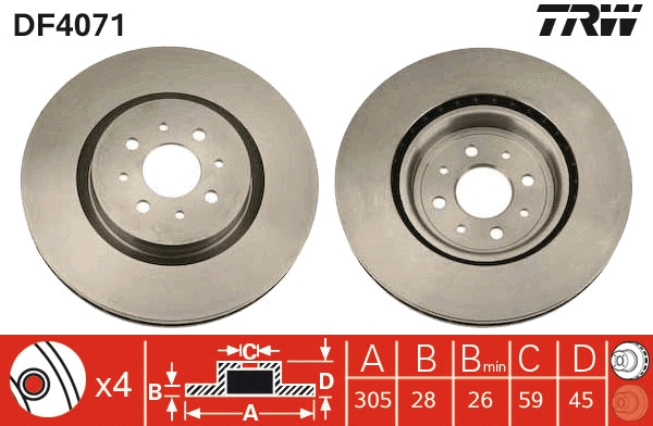 Brake Disc (DF4071)