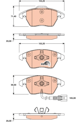 Brake Pad Set, disc brake (GDB1807)