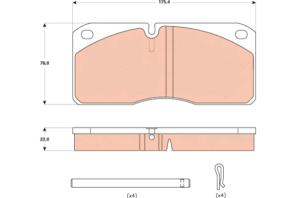 Brake Pad Set, disc brake (GDB5058)
