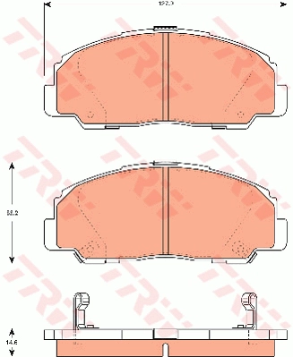Brake Pad Set, disc brake (GDB7528DT)