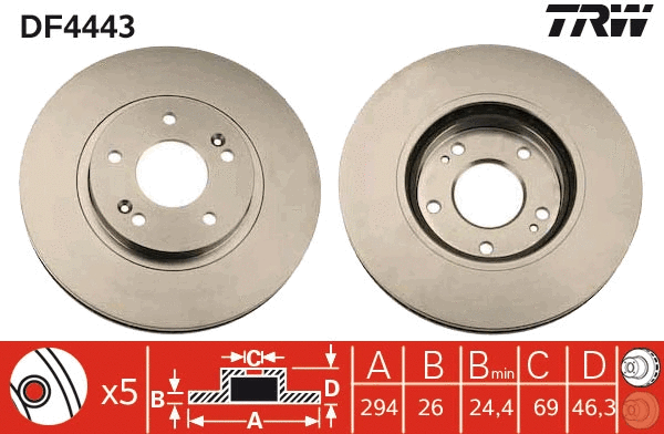 Brake Disc (DF4443)