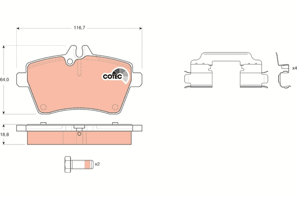 Brake Pad Set, disc brake
