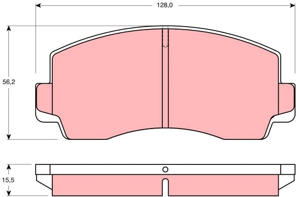 Brake Pad Set, disc brake (GDB828)