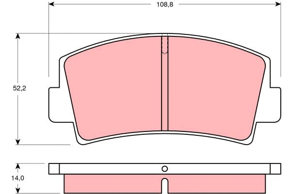 Brake Pad Set, disc brake (GDB139)