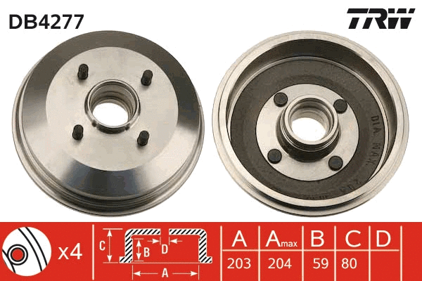 Brake Drum (DB4277)