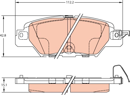 Brake Pad Set, disc brake (GDB2163AT)