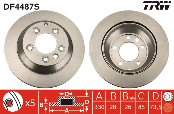 Brake Disc (DF4487S)