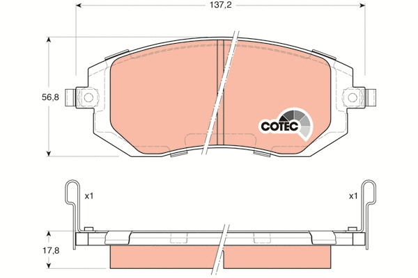 Brake Pad Set, disc brake (GDB3328)