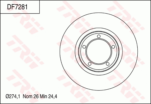 Brake Disc (DF7281)