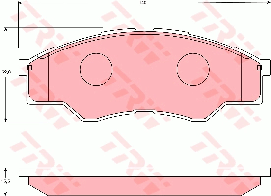 Brake Pad Set, disc brake (GDB7669AT)