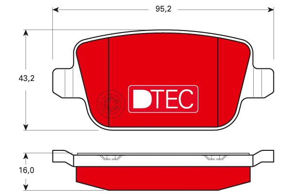 Brake Pad Set, disc brake (GDB1732DTE)
