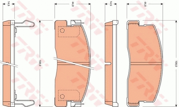 Brake Pad Set, disc brake (GDB7558)