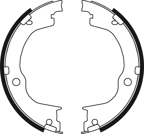 Brake Shoe Set, parking brake