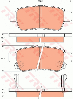 Brake Pad Set, disc brake (GDB7726)