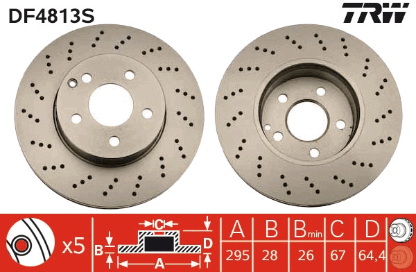 Brake Disc (DF4813S)