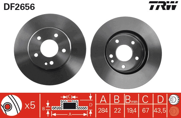 Brake Disc (DF2656)