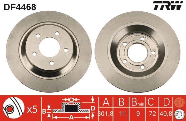 Brake Disc (DF4468)