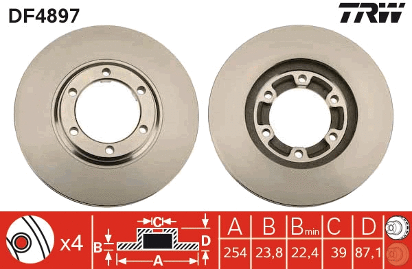 Brake Disc (DF4897)