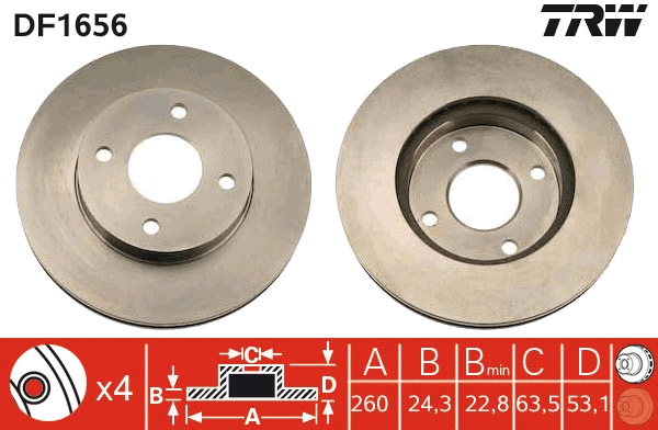Brake Disc (DF1656)